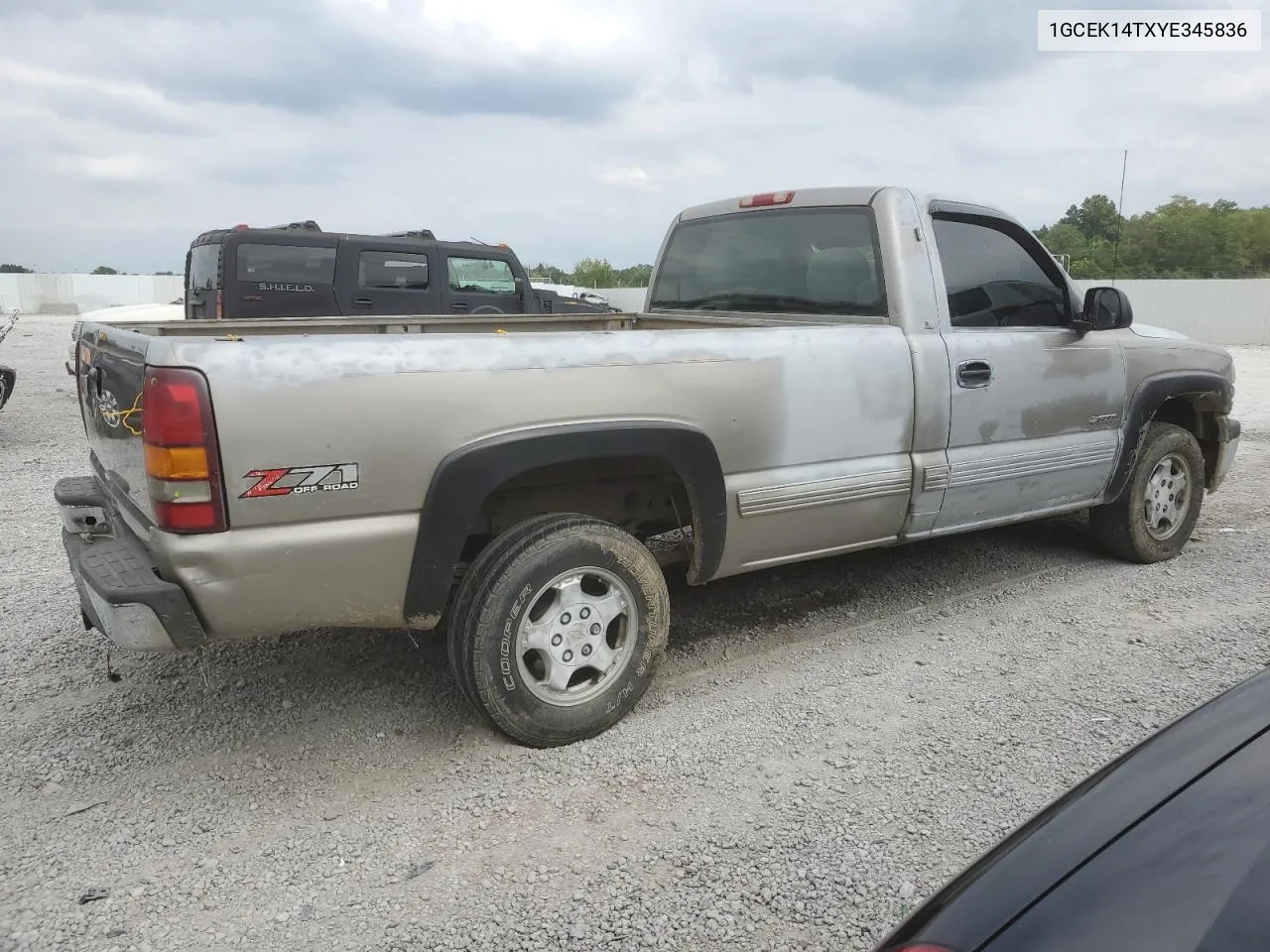 2000 Chevrolet Silverado K1500 VIN: 1GCEK14TXYE345836 Lot: 66754234