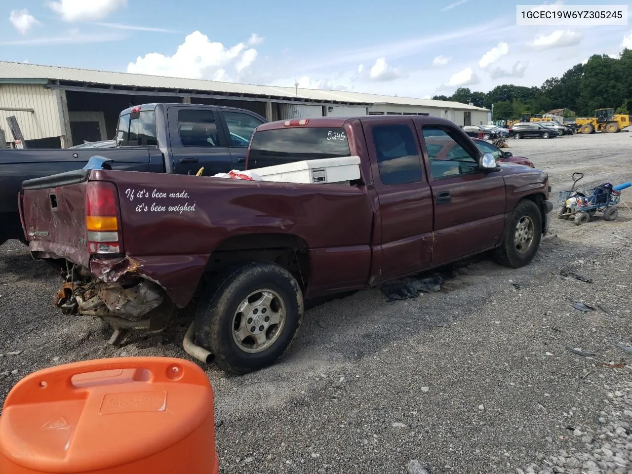 2000 Chevrolet Silverado C1500 VIN: 1GCEC19W6YZ305245 Lot: 68050304