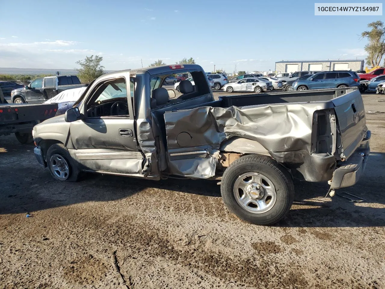 2000 Chevrolet Silverado C1500 VIN: 1GCEC14W7YZ154987 Lot: 69068794