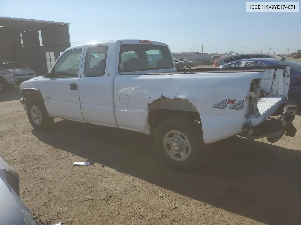 2000 Chevrolet Silverado K1500 VIN: 1GCEK19V9YE174071 Lot: 69478544