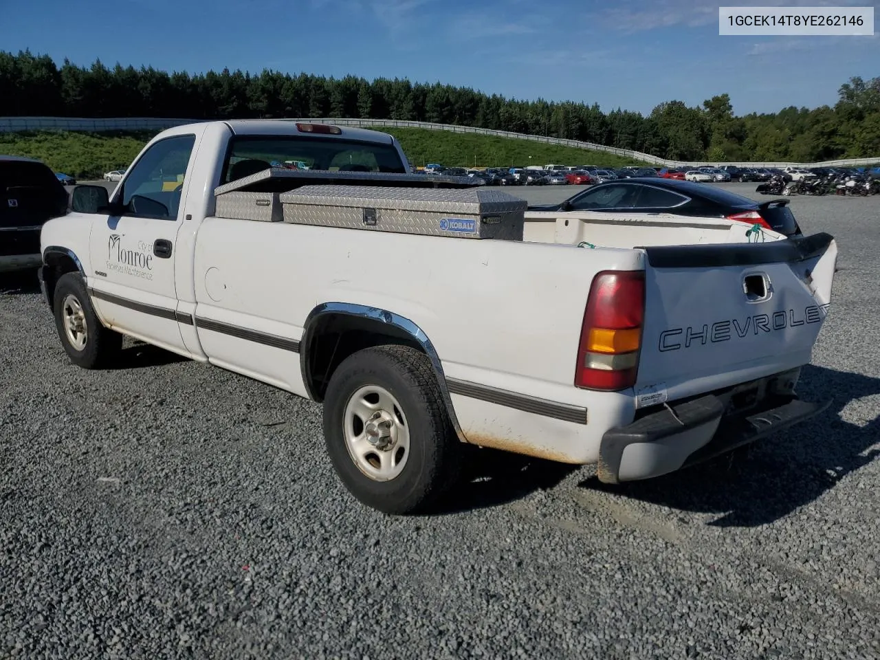 2000 Chevrolet Silverado K1500 VIN: 1GCEK14T8YE262146 Lot: 69982594