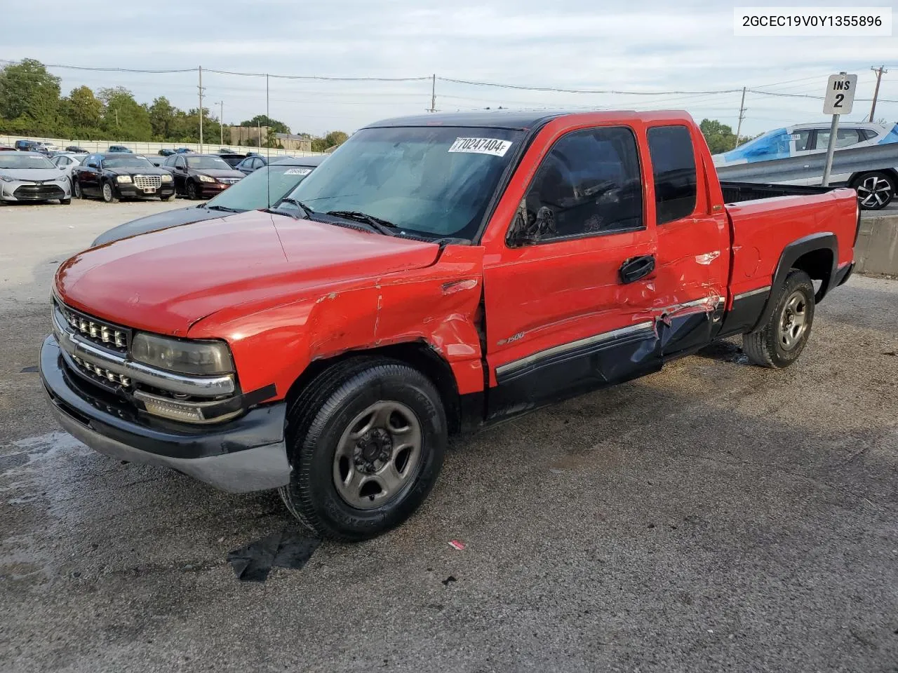 2000 Chevrolet Silverado C1500 VIN: 2GCEC19V0Y1355896 Lot: 70247404