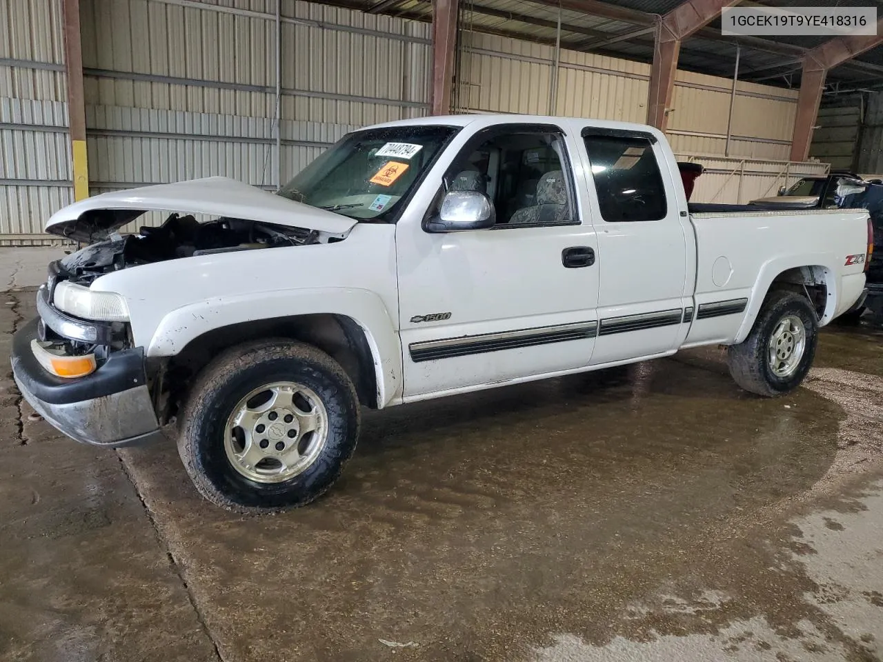 2000 Chevrolet Silverado K1500 VIN: 1GCEK19T9YE418316 Lot: 70448794