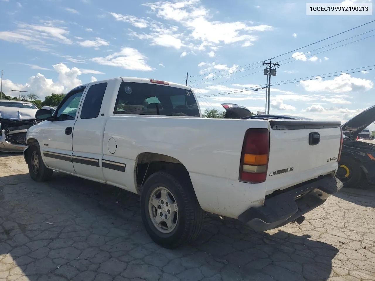 2000 Chevrolet Silverado C1500 VIN: 1GCEC19V9YZ190213 Lot: 71715934