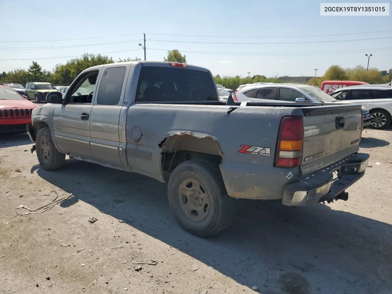 2000 Chevrolet Silverado K1500 VIN: 2GCEK19T8Y1351015 Lot: 71933164