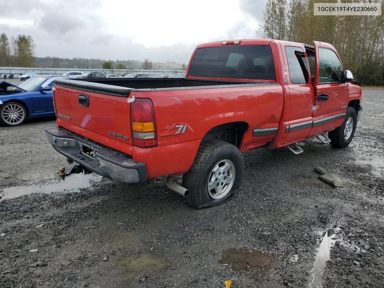 2000 Chevrolet Silverado K1500 VIN: 1GCEK19T4YE230660 Lot: 73372764