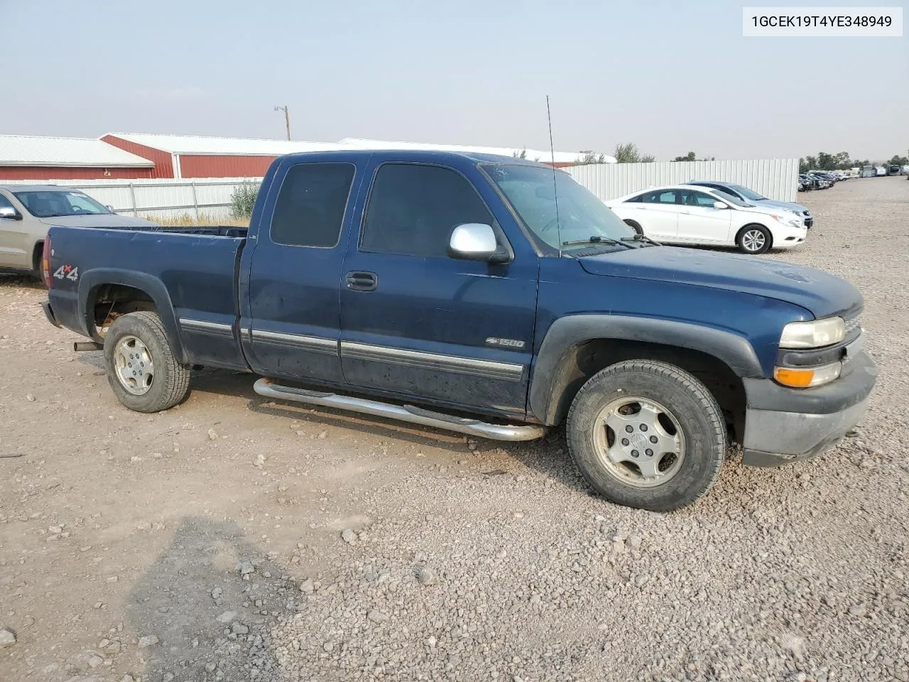 2000 Chevrolet Silverado K1500 VIN: 1GCEK19T4YE348949 Lot: 73403374