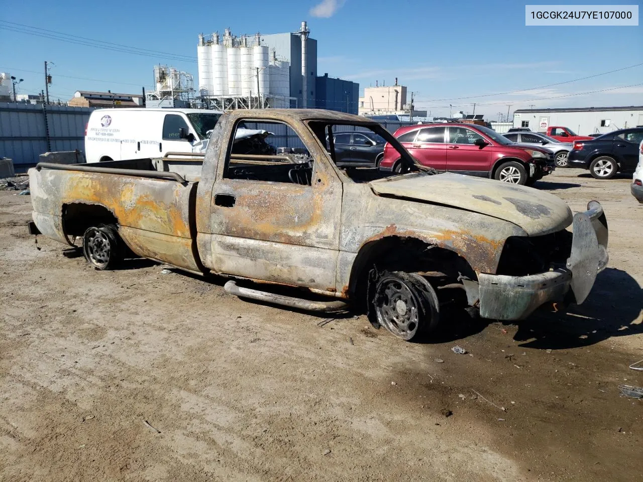 2000 Chevrolet Silverado K2500 VIN: 1GCGK24U7YE107000 Lot: 74624144