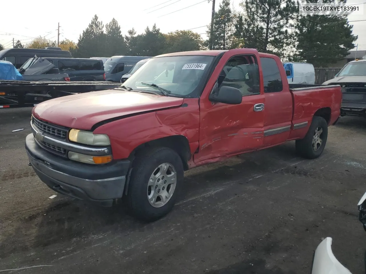 2000 Chevrolet Silverado K1500 VIN: 1GCEK19TXYE183991 Lot: 75531964