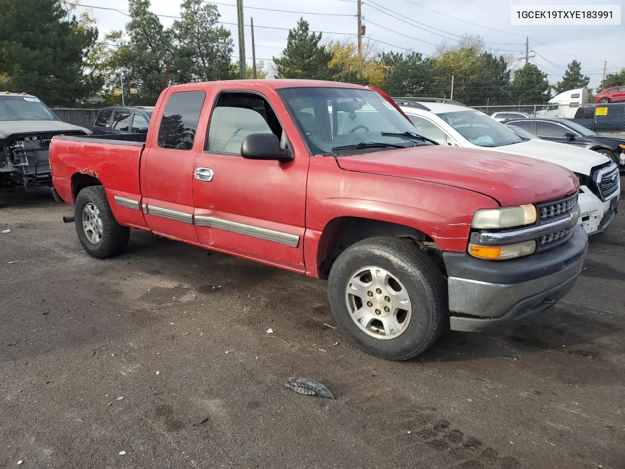 2000 Chevrolet Silverado K1500 VIN: 1GCEK19TXYE183991 Lot: 75531964