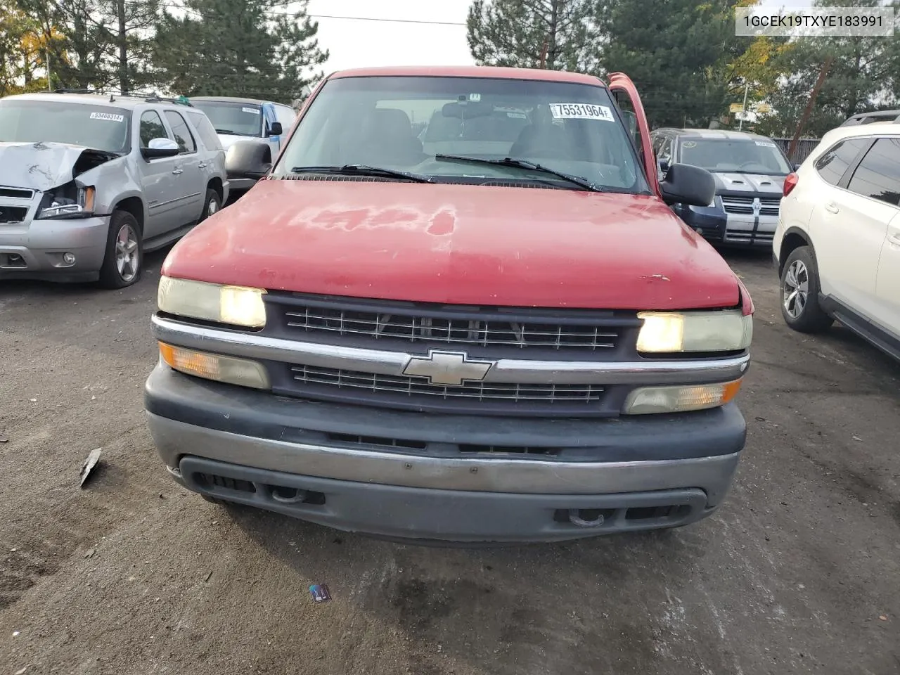 2000 Chevrolet Silverado K1500 VIN: 1GCEK19TXYE183991 Lot: 75531964