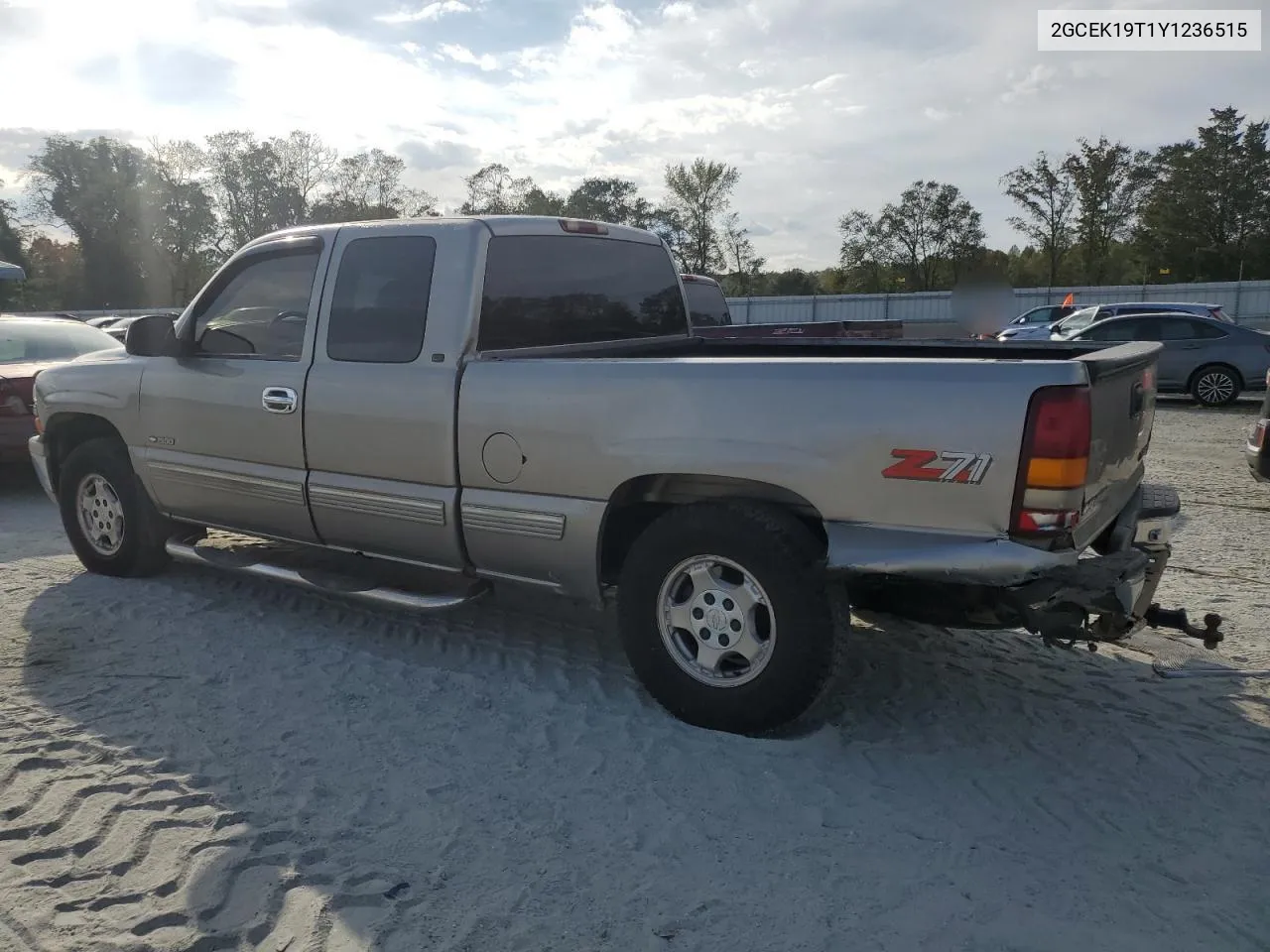 2000 Chevrolet Silverado K1500 VIN: 2GCEK19T1Y1236515 Lot: 76294764