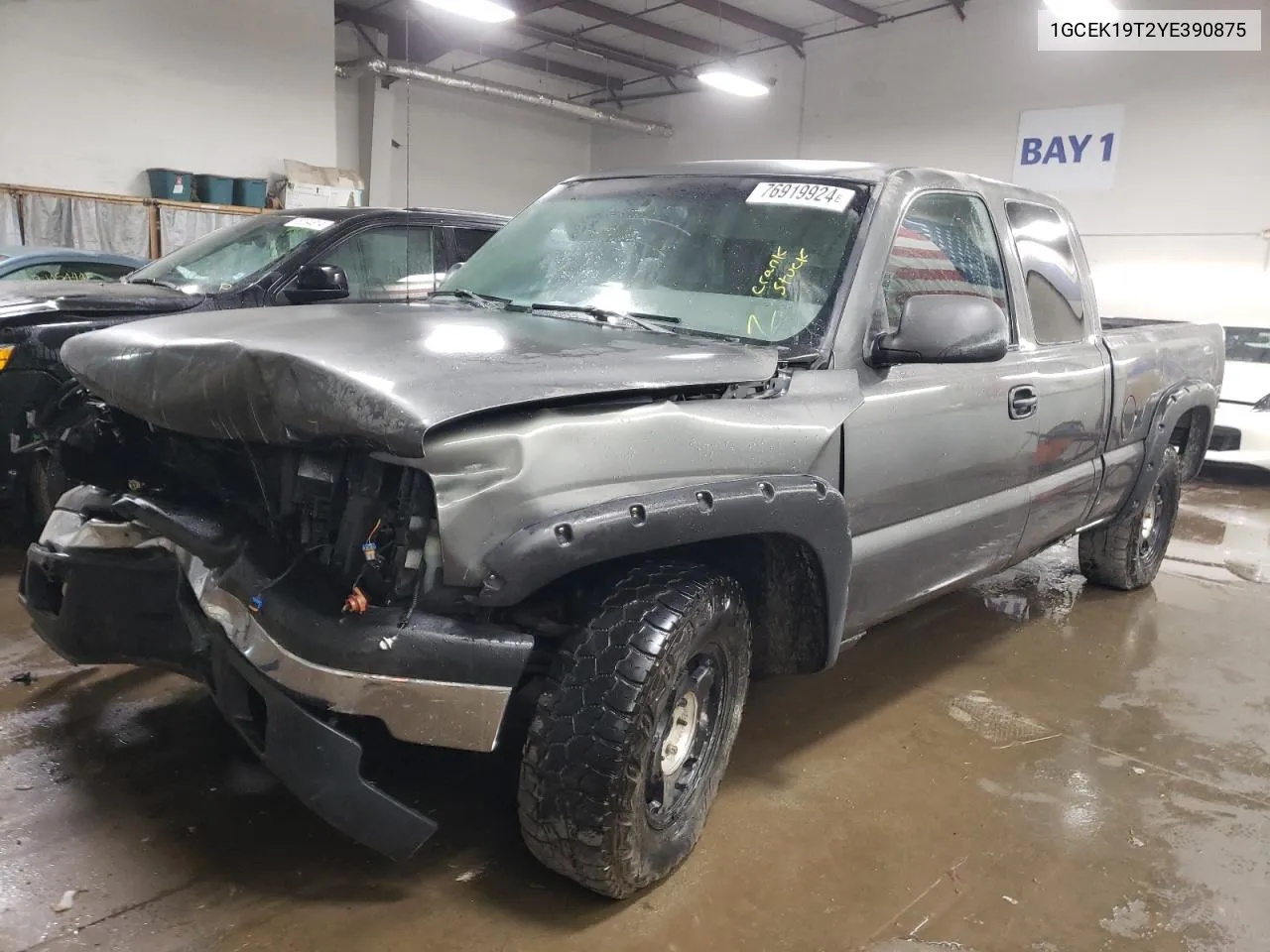 2000 Chevrolet Silverado K1500 VIN: 1GCEK19T2YE390875 Lot: 76919924