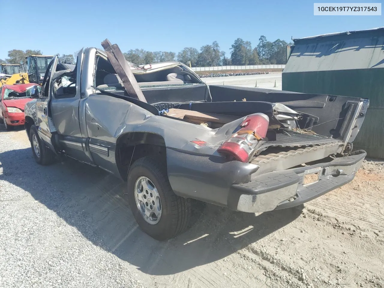 2000 Chevrolet Silverado K1500 VIN: 1GCEK19T7YZ317543 Lot: 76979774