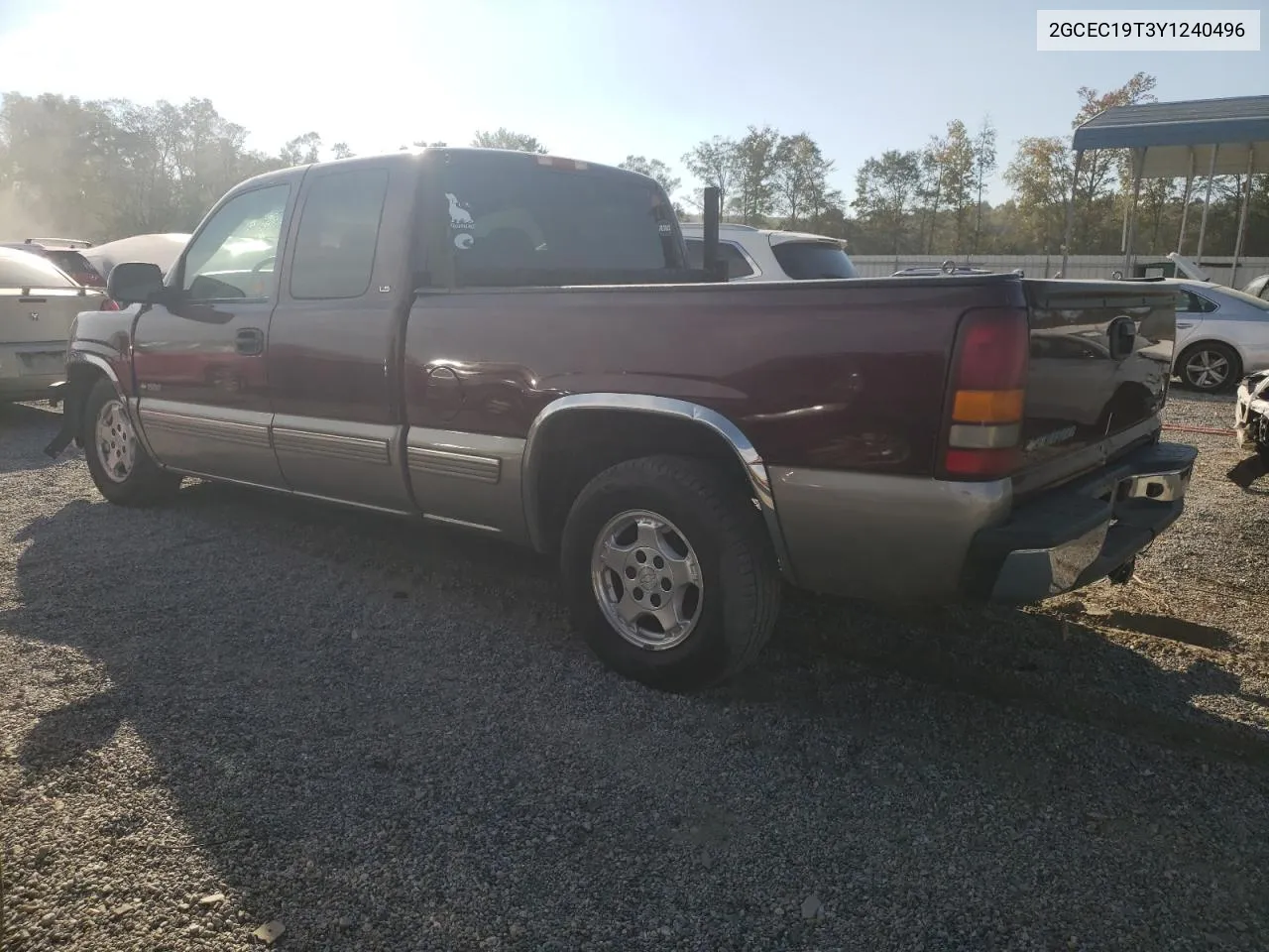 2000 Chevrolet Silverado C1500 VIN: 2GCEC19T3Y1240496 Lot: 77115224