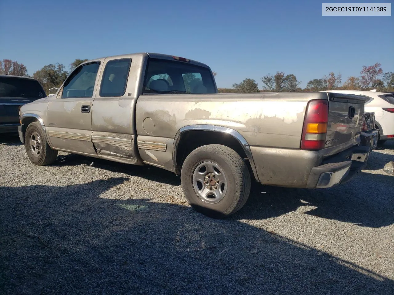 2000 Chevrolet Silverado C1500 VIN: 2GCEC19T0Y1141389 Lot: 77628604