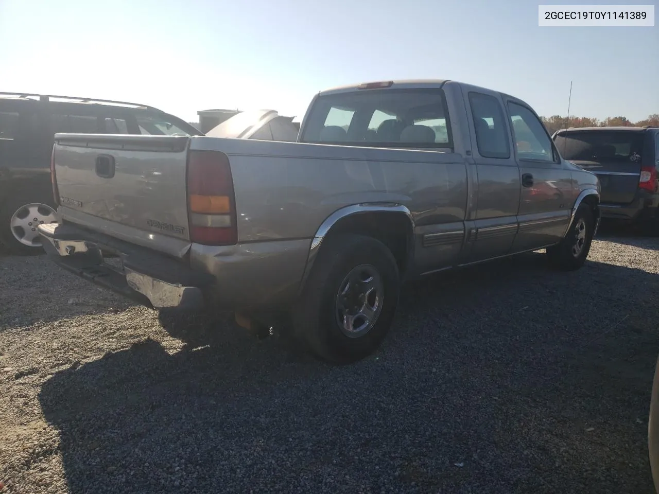 2000 Chevrolet Silverado C1500 VIN: 2GCEC19T0Y1141389 Lot: 77628604