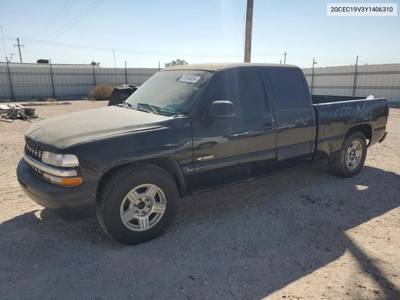 2000 Chevrolet Silverado C1500 VIN: 2GCEC19V3Y1406310 Lot: 78144554