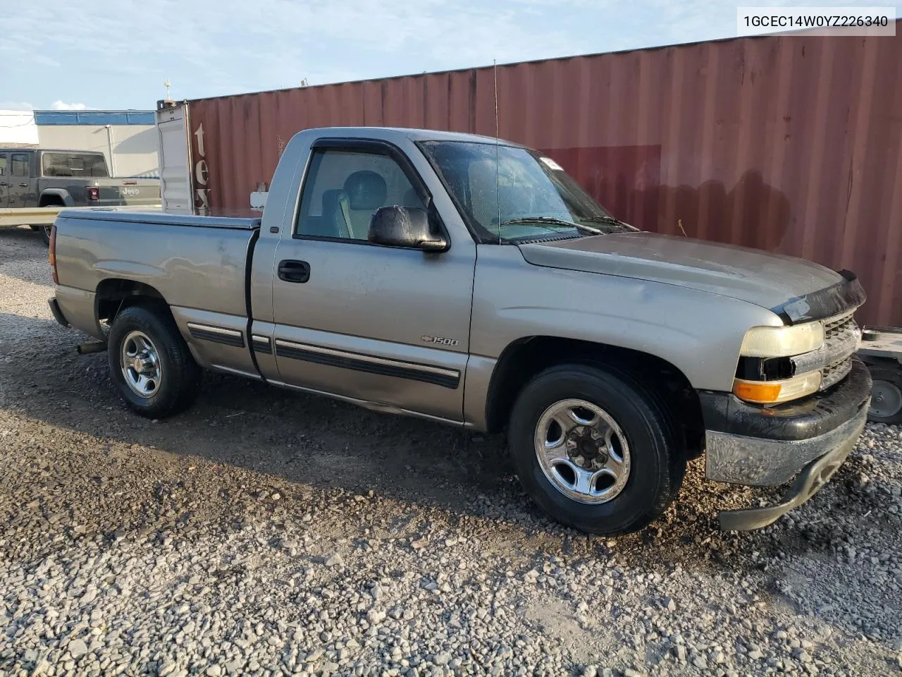 2000 Chevrolet Silverado C1500 VIN: 1GCEC14W0YZ226340 Lot: 78533114