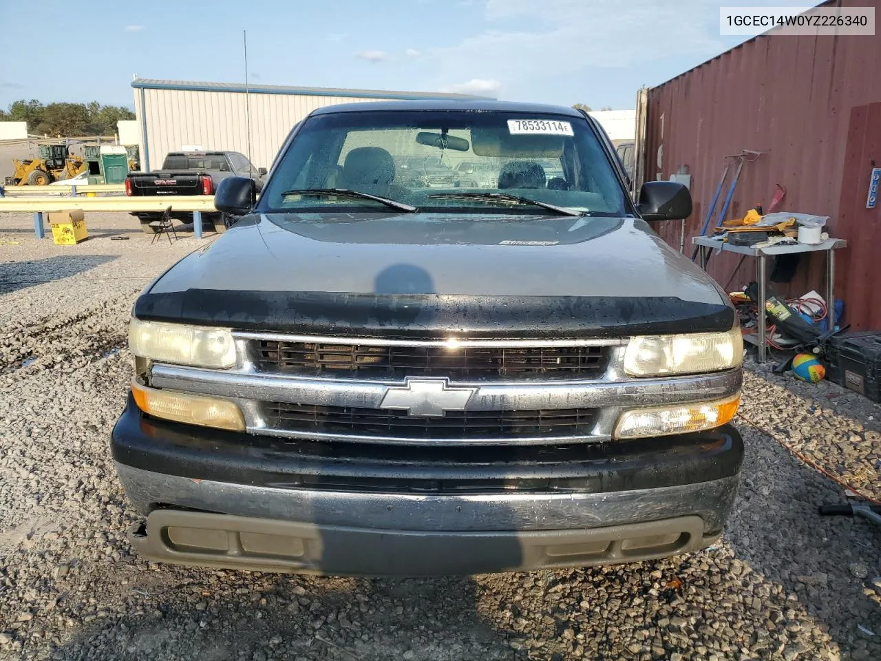 2000 Chevrolet Silverado C1500 VIN: 1GCEC14W0YZ226340 Lot: 78533114