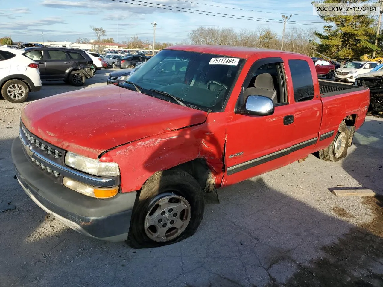 2000 Chevrolet Silverado K1500 VIN: 2GCEK19T2Y1273184 Lot: 79117894