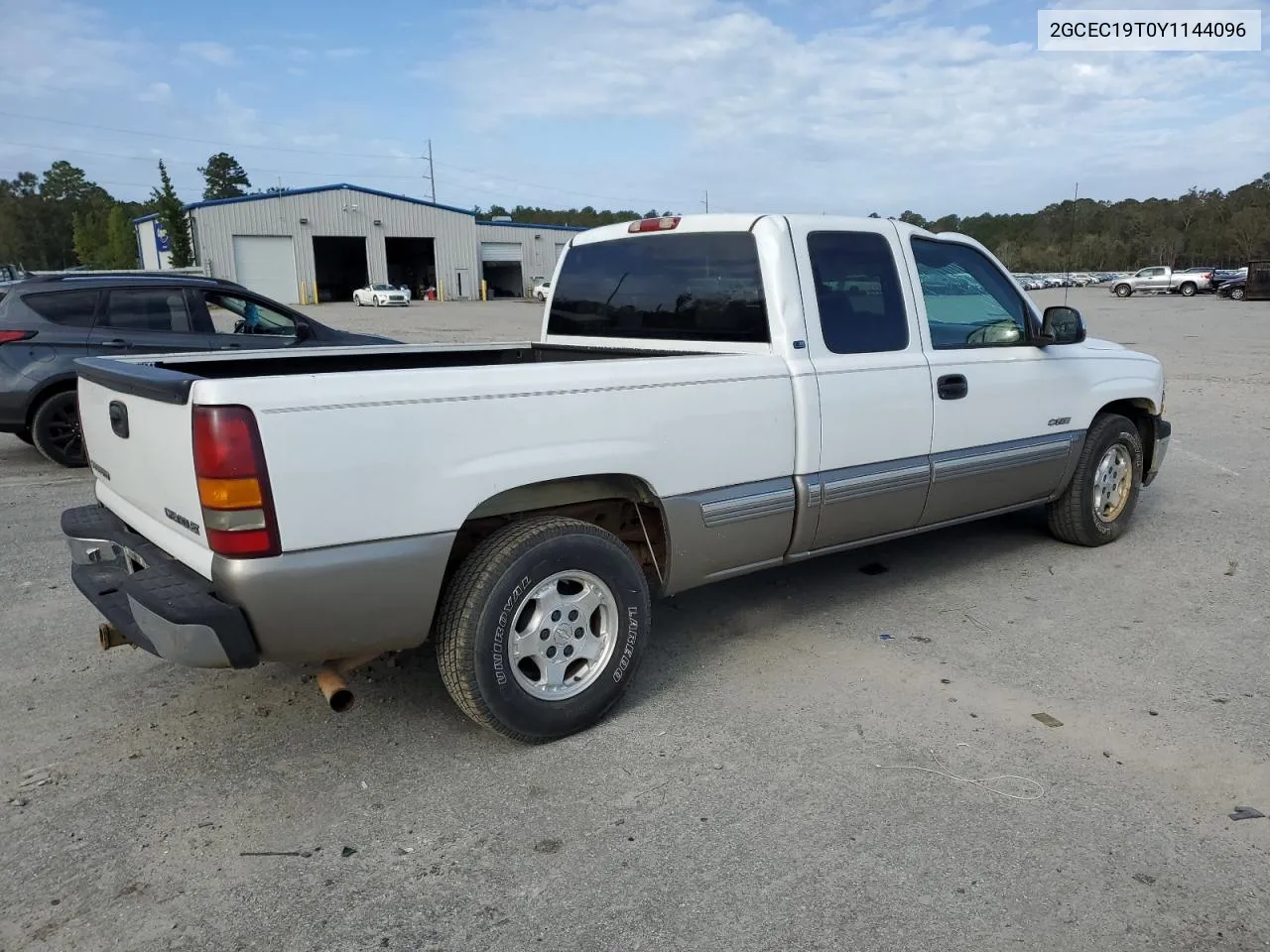 2000 Chevrolet Silverado C1500 VIN: 2GCEC19T0Y1144096 Lot: 80453274