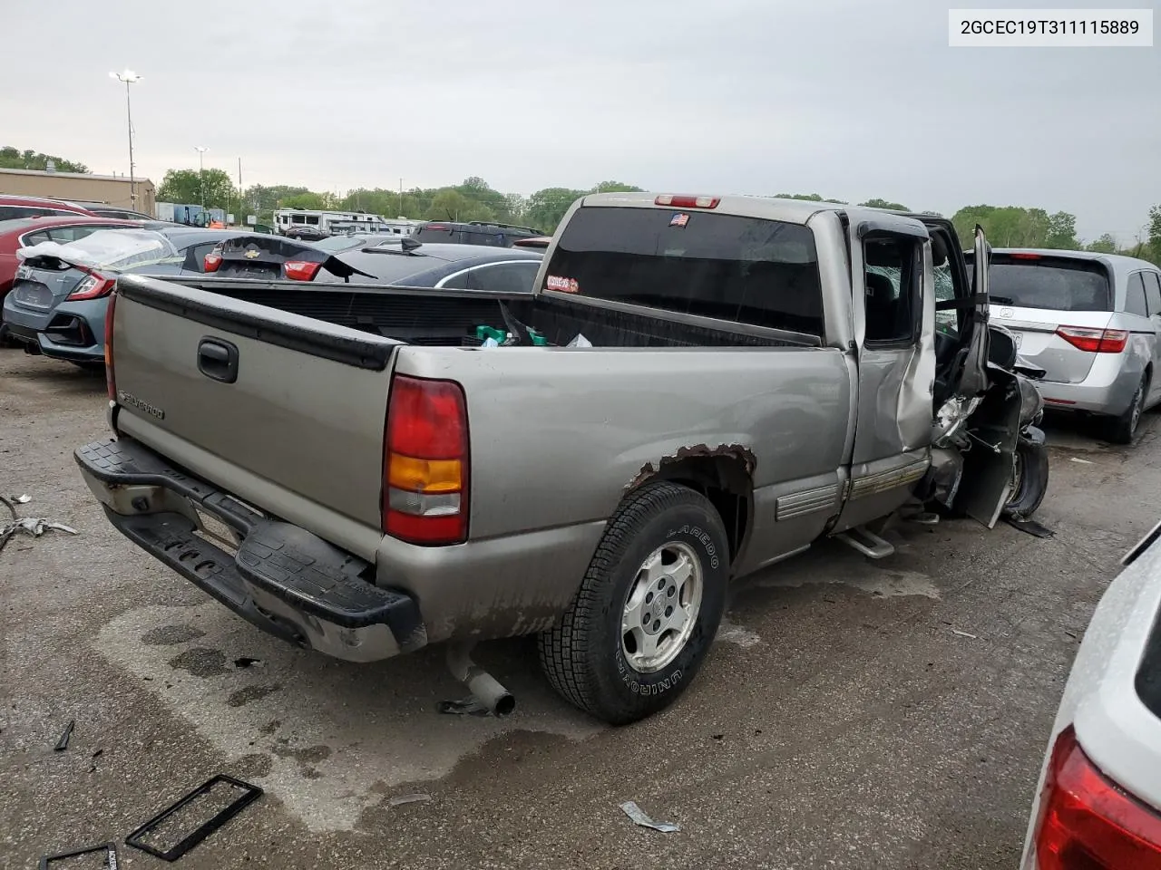 2001 Chevrolet Silverado C1500 VIN: 2GCEC19T311115889 Lot: 51753784