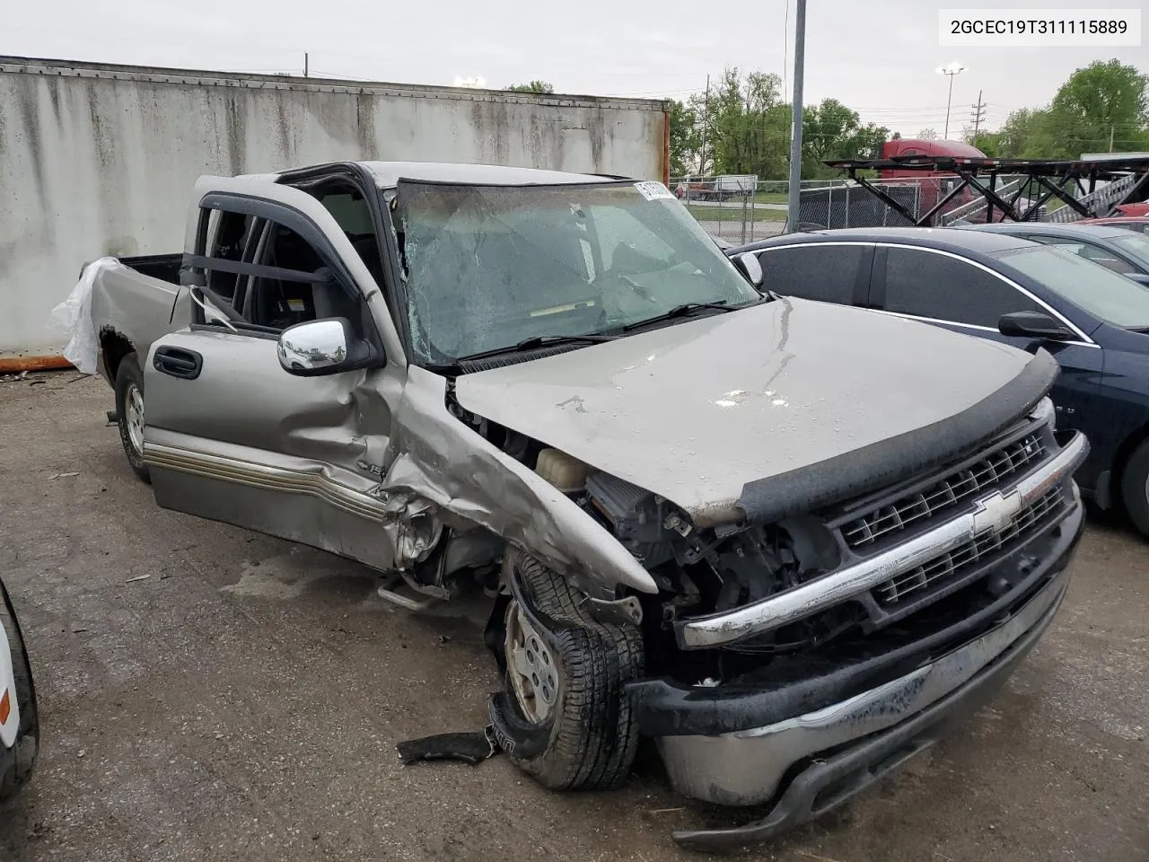 2001 Chevrolet Silverado C1500 VIN: 2GCEC19T311115889 Lot: 51753784