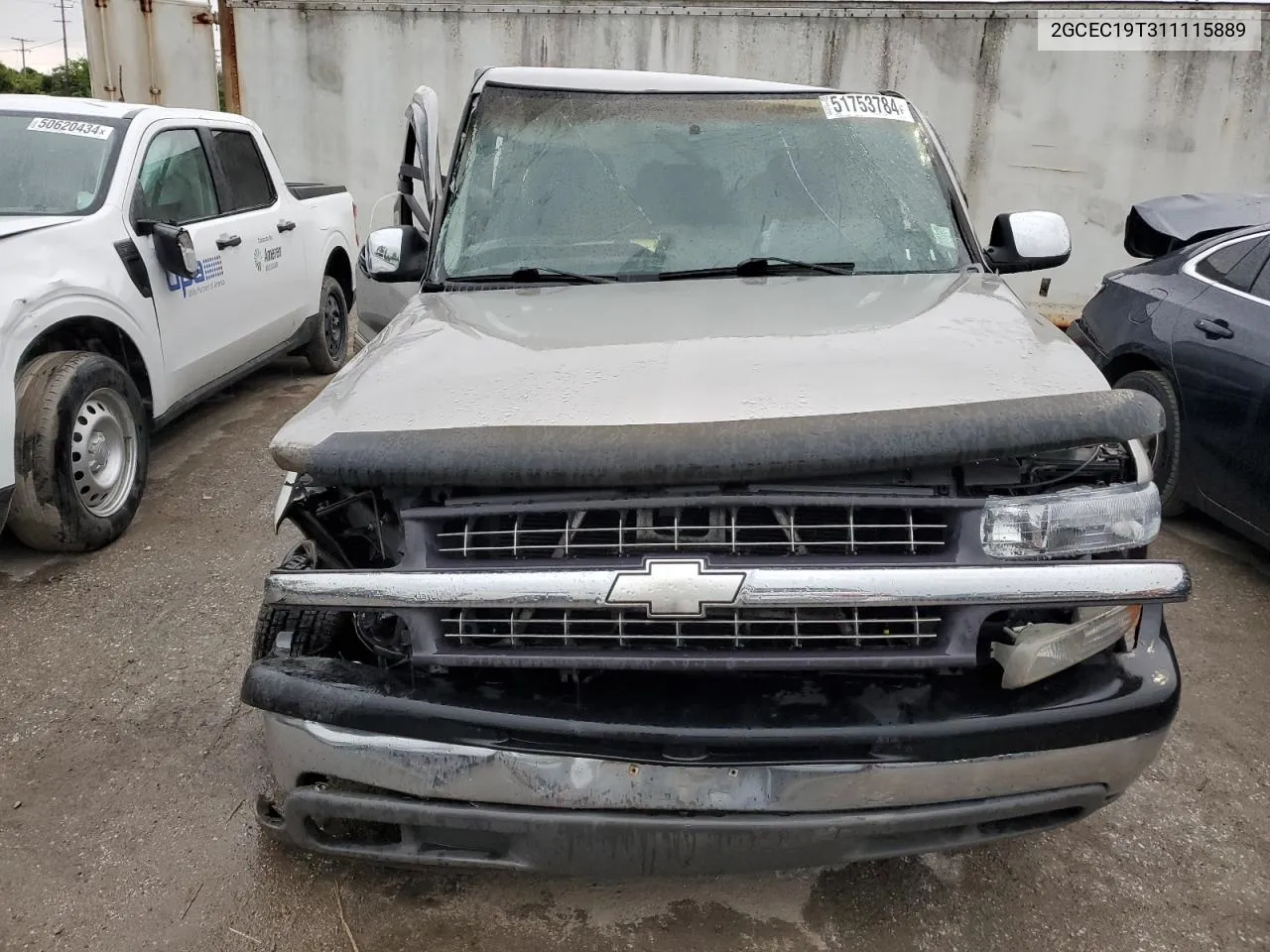 2001 Chevrolet Silverado C1500 VIN: 2GCEC19T311115889 Lot: 51753784