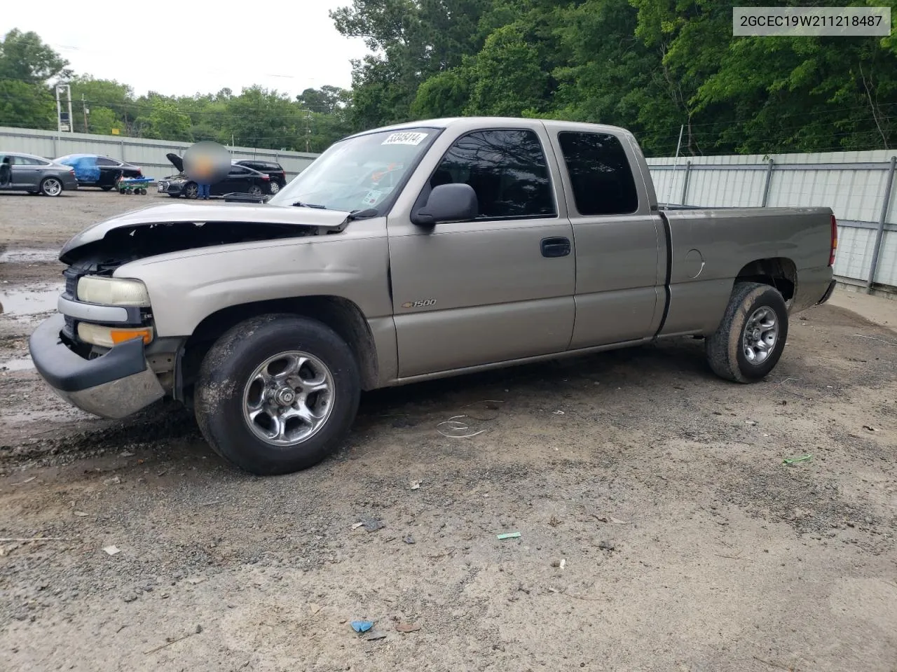 2001 Chevrolet Silverado C1500 VIN: 2GCEC19W211218487 Lot: 53345414