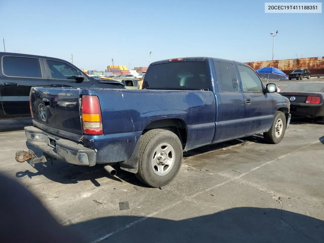 2001 Chevrolet Silverado C1500 VIN: 2GCEC19T411188351 Lot: 58306514