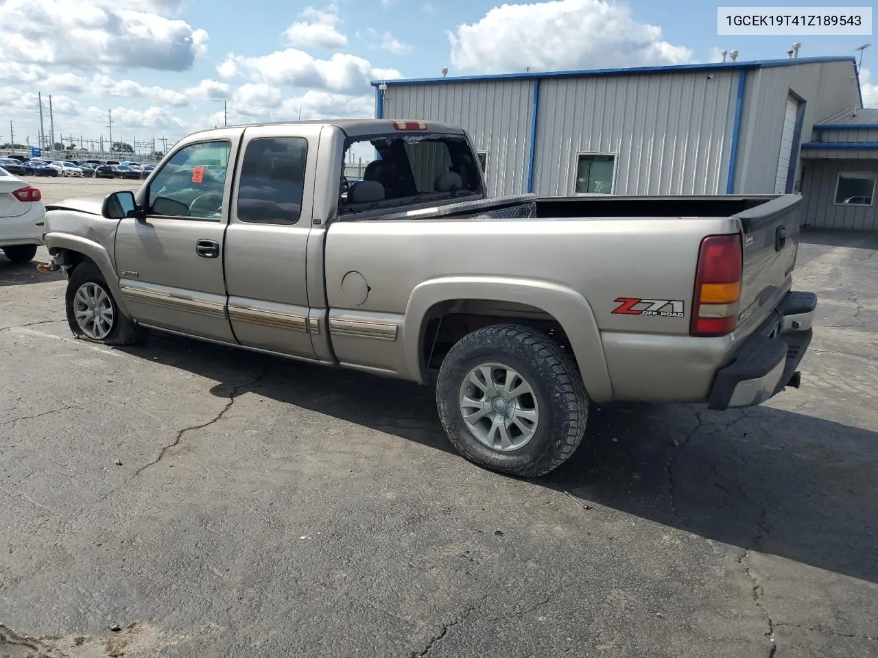 2001 Chevrolet Silverado K1500 VIN: 1GCEK19T41Z189543 Lot: 62922784