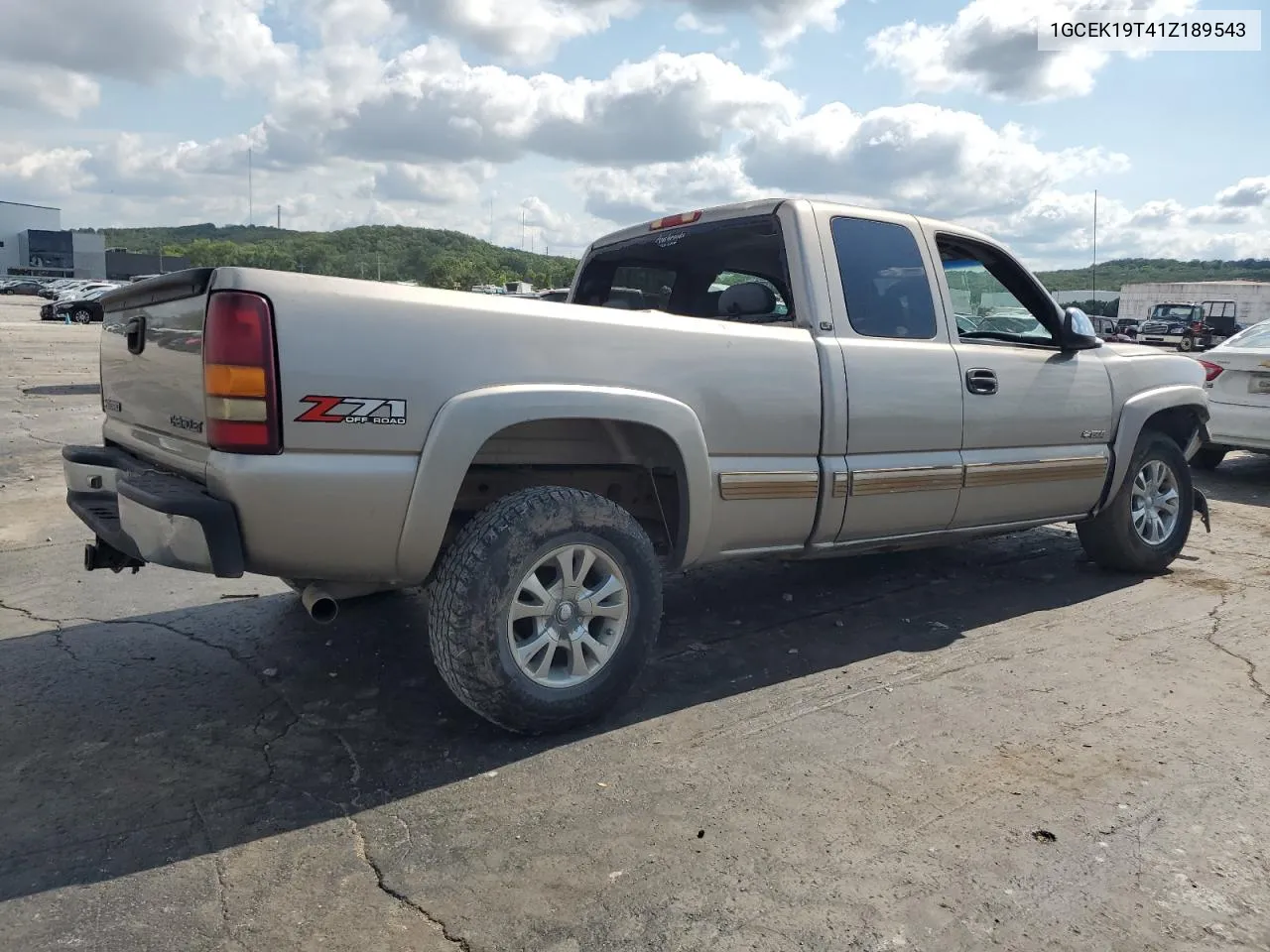 2001 Chevrolet Silverado K1500 VIN: 1GCEK19T41Z189543 Lot: 62922784