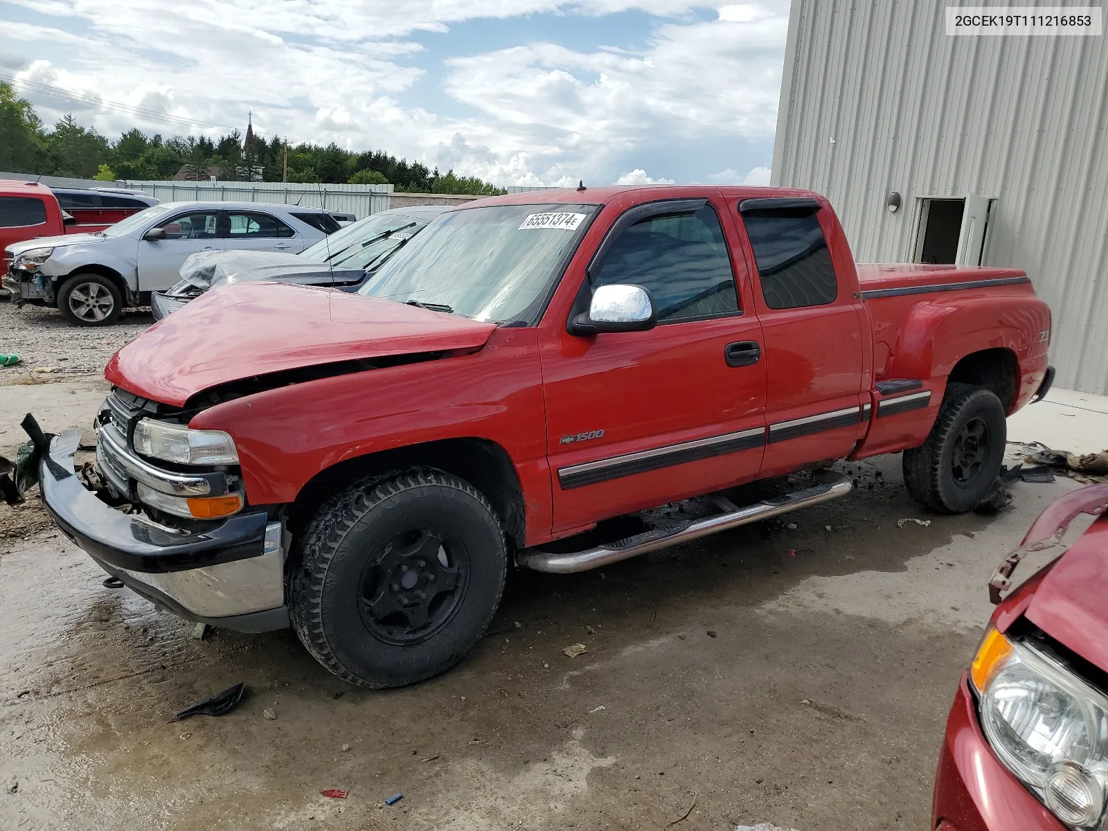 2001 Chevrolet Silverado K1500 VIN: 2GCEK19T111216853 Lot: 65551374