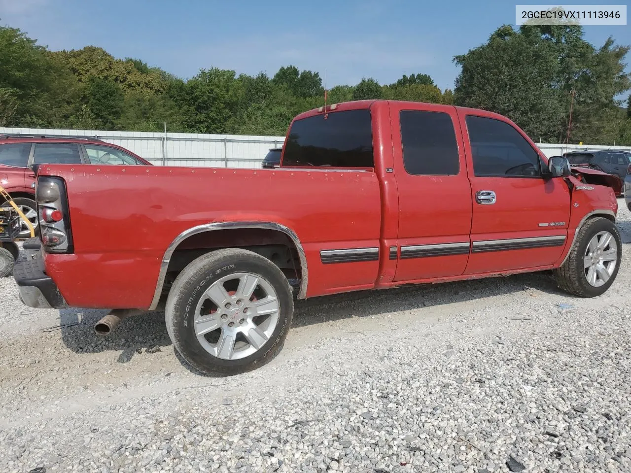 2001 Chevrolet Silverado C1500 VIN: 2GCEC19VX11113946 Lot: 68852204