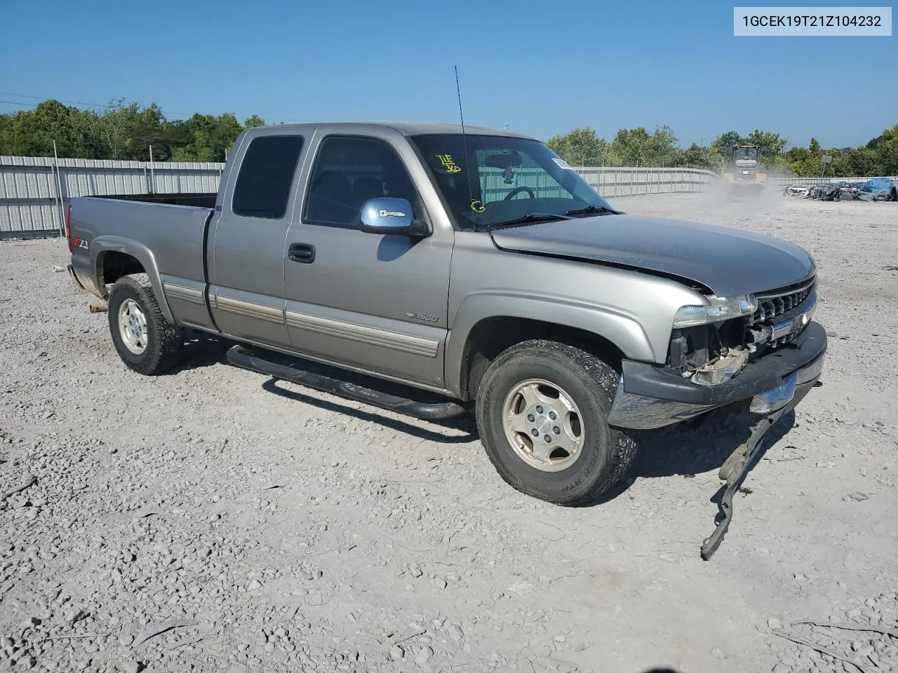 2001 Chevrolet Silverado K1500 VIN: 1GCEK19T21Z104232 Lot: 68996004