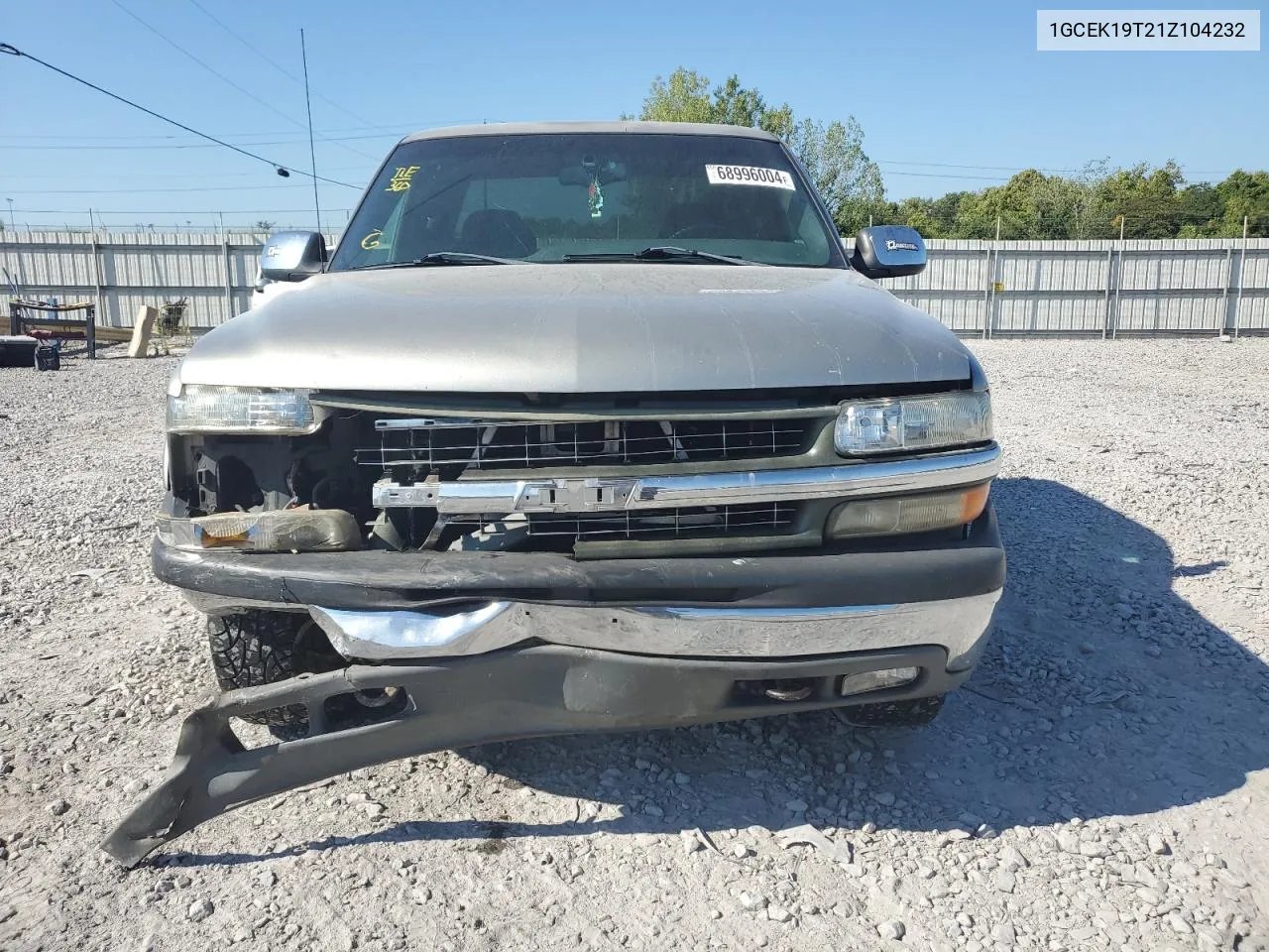 2001 Chevrolet Silverado K1500 VIN: 1GCEK19T21Z104232 Lot: 68996004