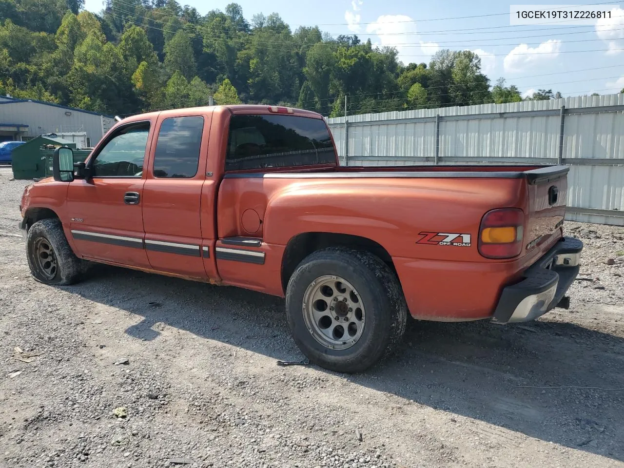 2001 Chevrolet Silverado K1500 VIN: 1GCEK19T31Z226811 Lot: 69617874