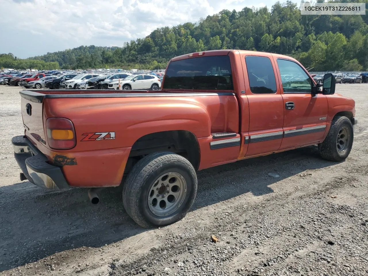 2001 Chevrolet Silverado K1500 VIN: 1GCEK19T31Z226811 Lot: 69617874