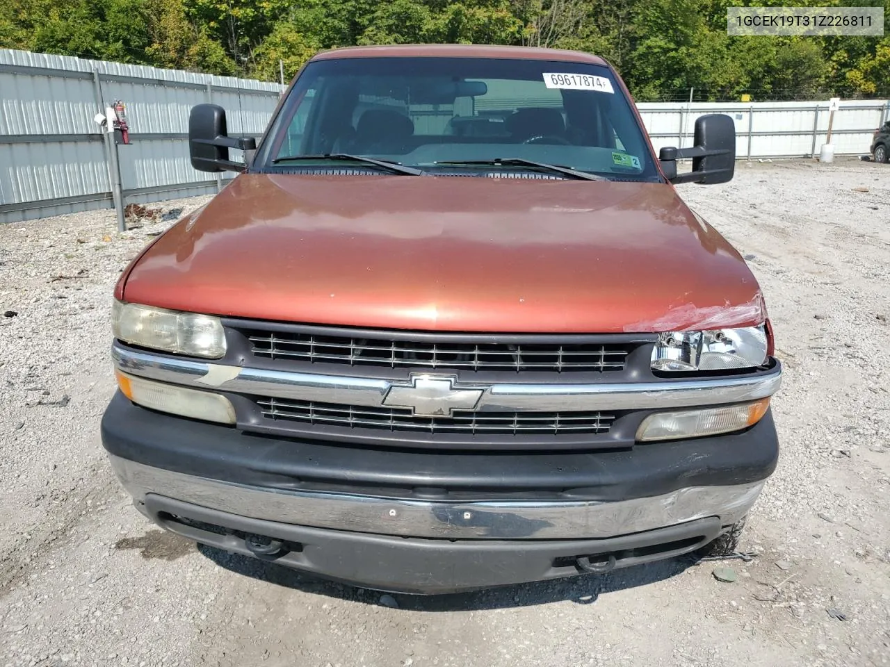 2001 Chevrolet Silverado K1500 VIN: 1GCEK19T31Z226811 Lot: 69617874