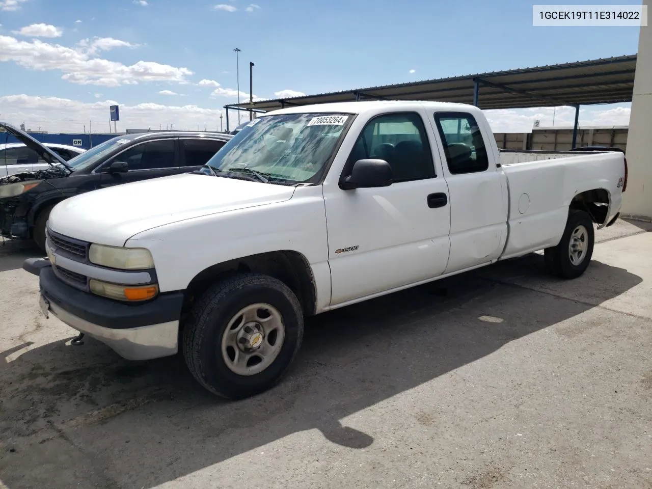 2001 Chevrolet Silverado K1500 VIN: 1GCEK19T11E314022 Lot: 70053264