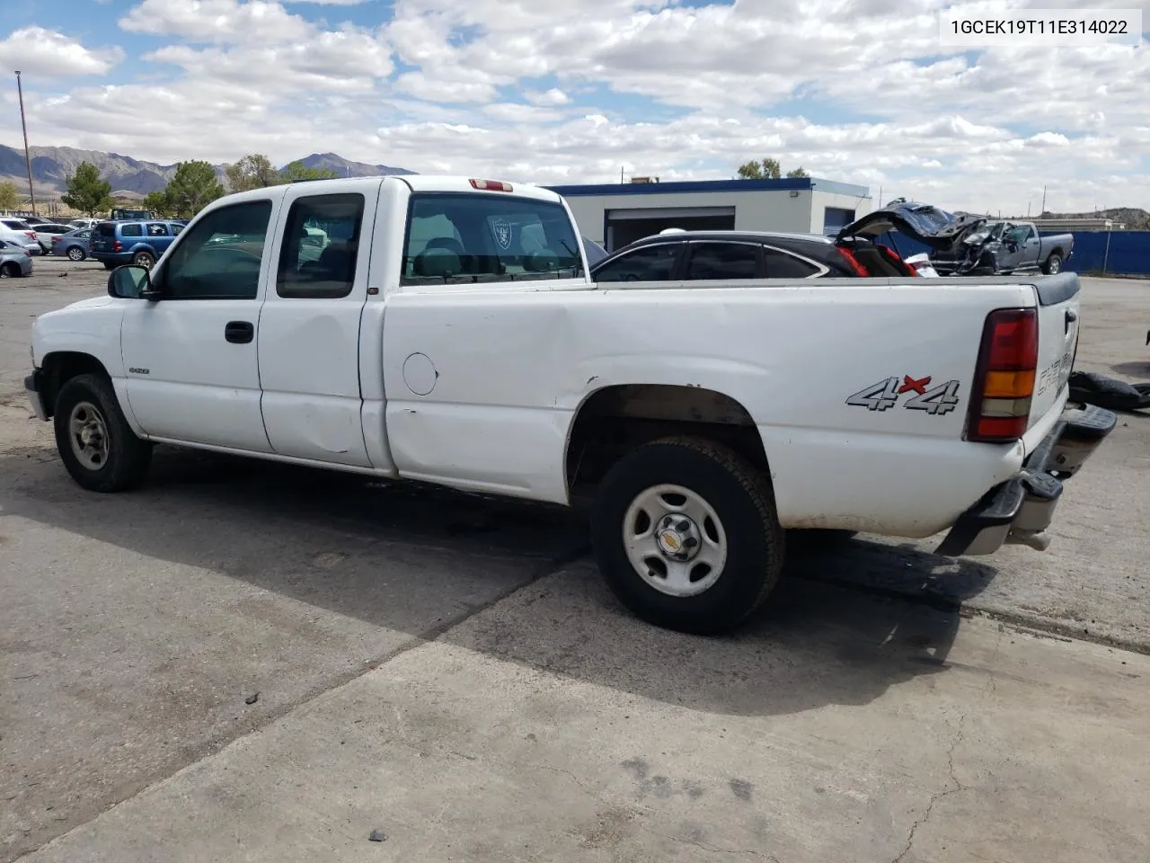 2001 Chevrolet Silverado K1500 VIN: 1GCEK19T11E314022 Lot: 70053264