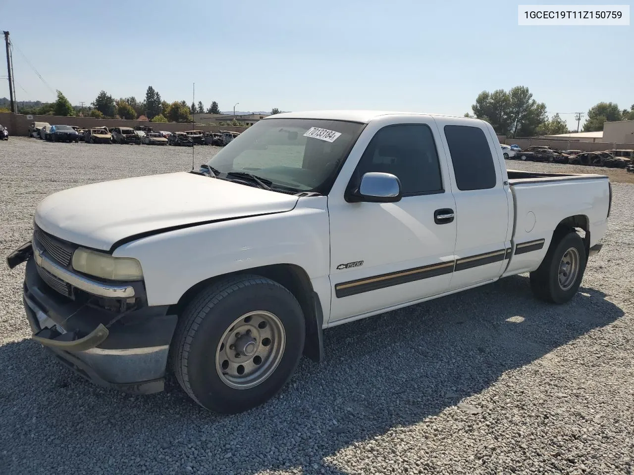 2001 Chevrolet Silverado C1500 VIN: 1GCEC19T11Z150759 Lot: 70133184