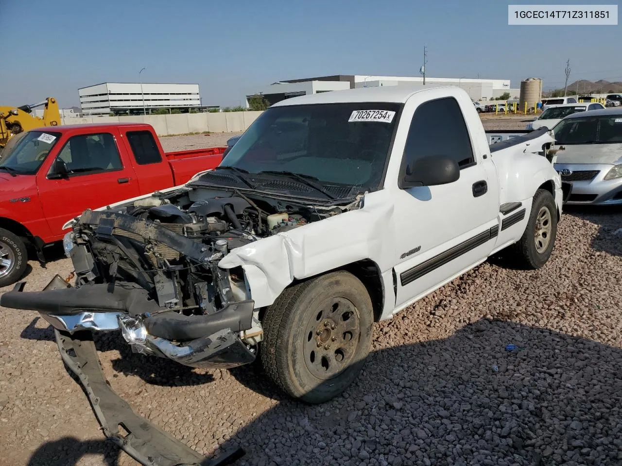 2001 Chevrolet Silverado C1500 VIN: 1GCEC14T71Z311851 Lot: 70267254