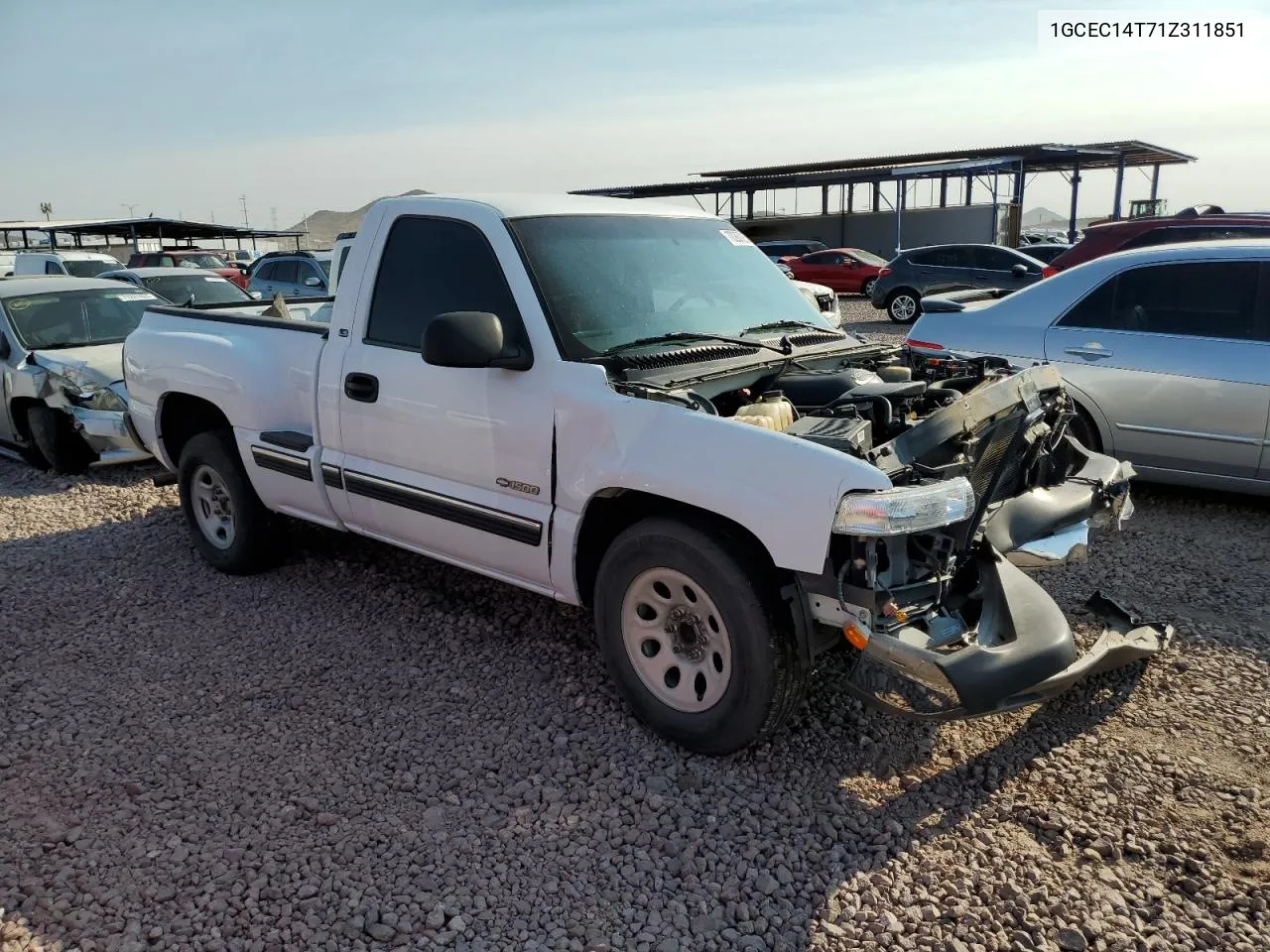 2001 Chevrolet Silverado C1500 VIN: 1GCEC14T71Z311851 Lot: 70267254