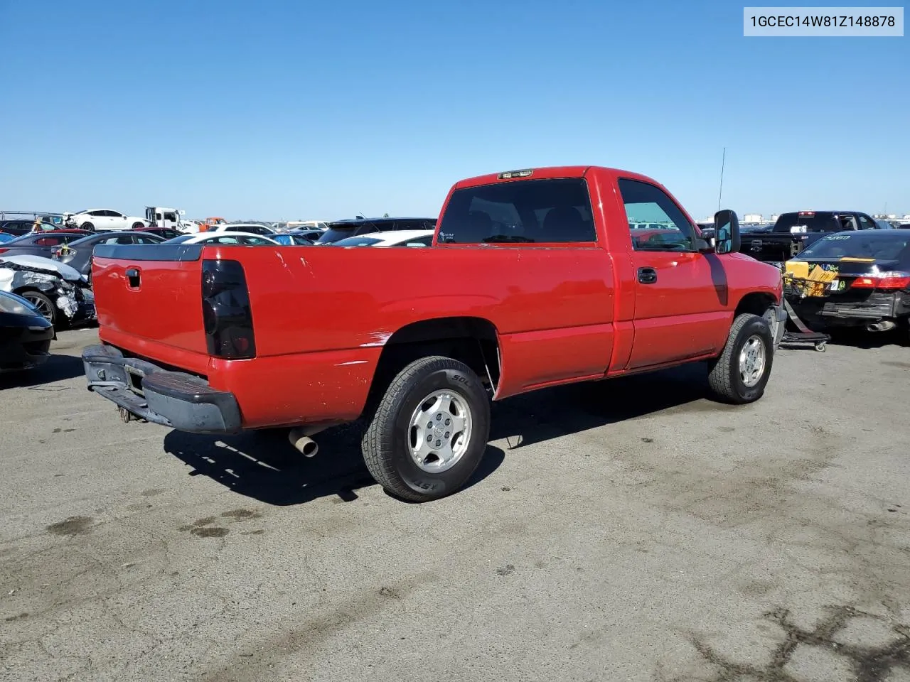 2001 Chevrolet Silverado C1500 VIN: 1GCEC14W81Z148878 Lot: 71456364