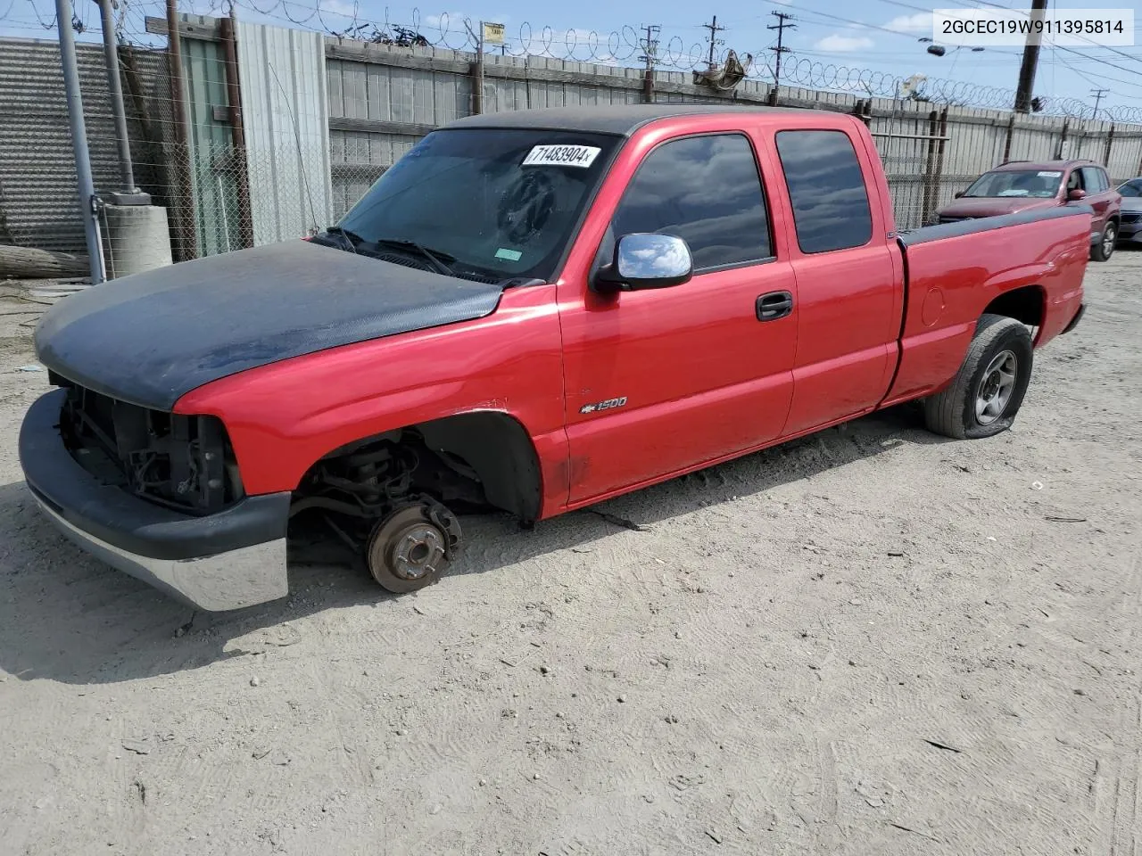 2001 Chevrolet Silverado C1500 VIN: 2GCEC19W911395814 Lot: 71483904