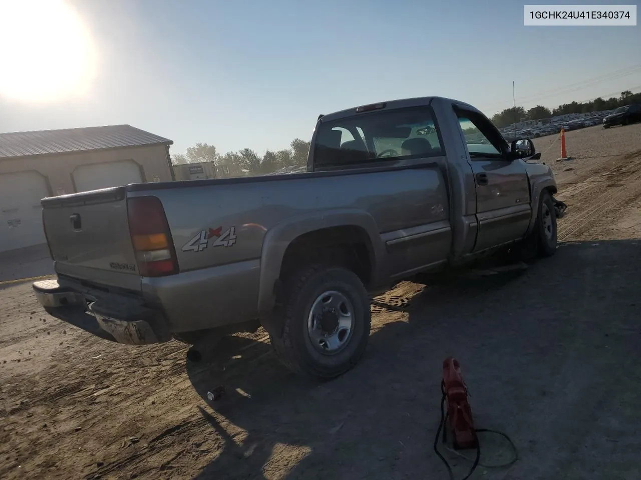 2001 Chevrolet Silverado K2500 Heavy Duty VIN: 1GCHK24U41E340374 Lot: 72080824