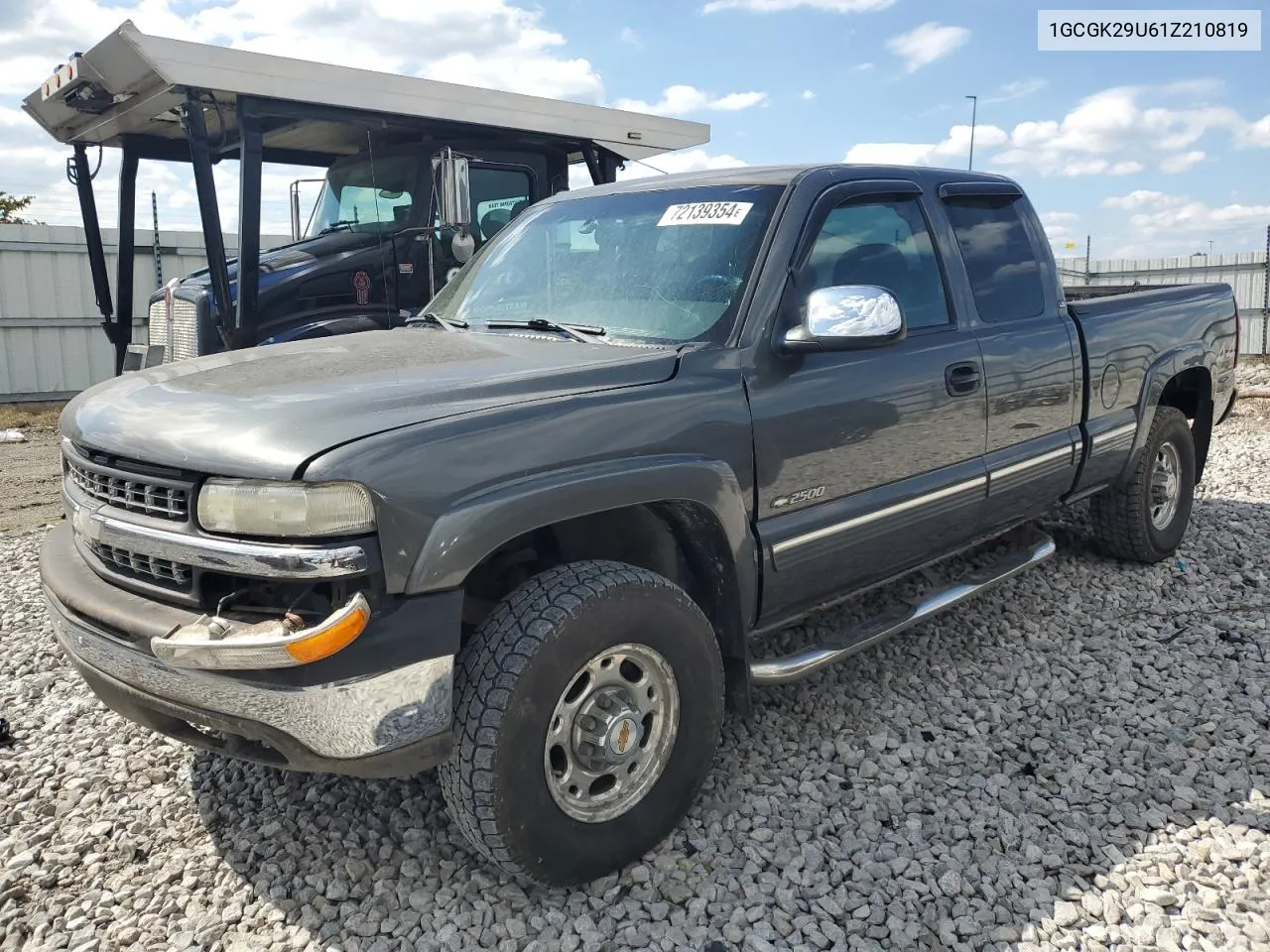 2001 Chevrolet Silverado K2500 VIN: 1GCGK29U61Z210819 Lot: 72139354