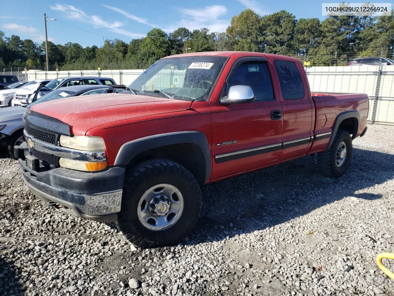 2001 Chevrolet Silverado K2500 Heavy Duty VIN: 1GCHK29U21Z266924 Lot: 72238274